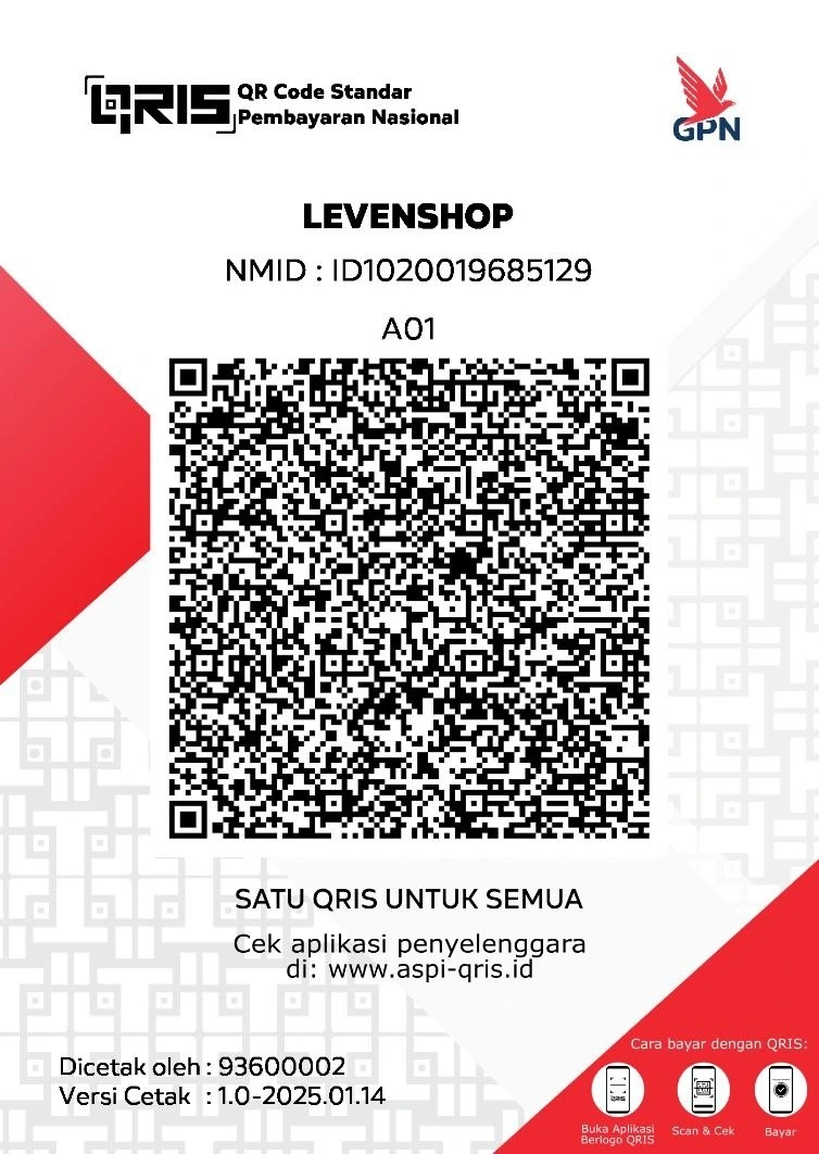 Kode QRIS Lumbira, nama penerima LEVENSHOP